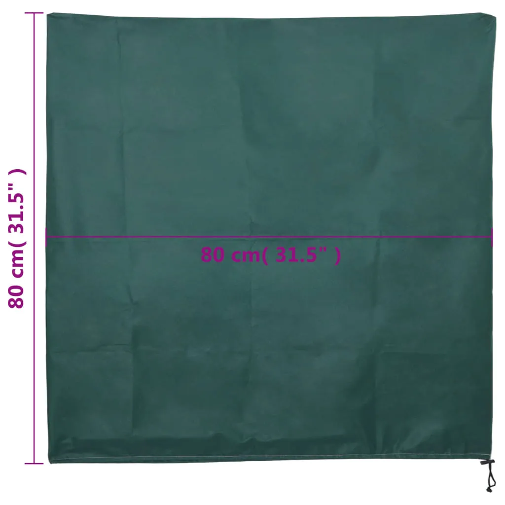 Plant Fleece Covers with Drawstring 12 pcs 70 g/m² 0.8x0.8 m